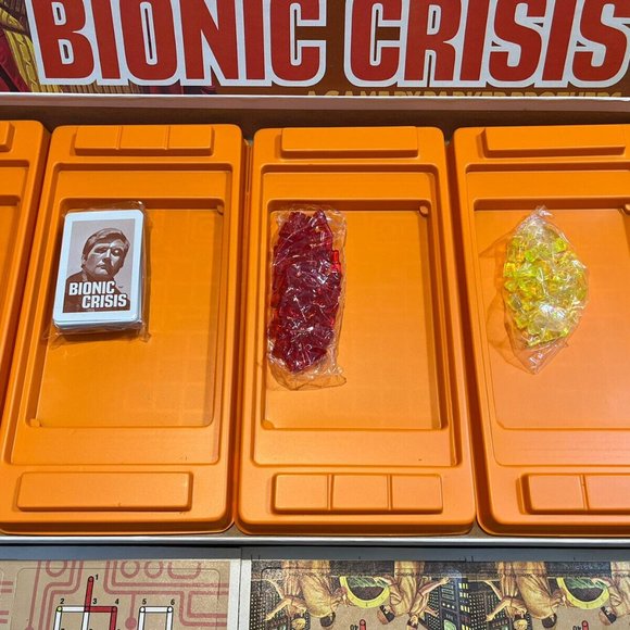 1975 Bionic Crisis Board Game Parker Brothers New Old Stock Brand New Sealed Mib - Picture 2 of 4
